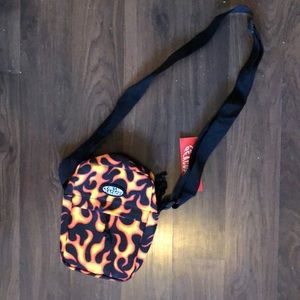 petals and peacocks shoulder pouch